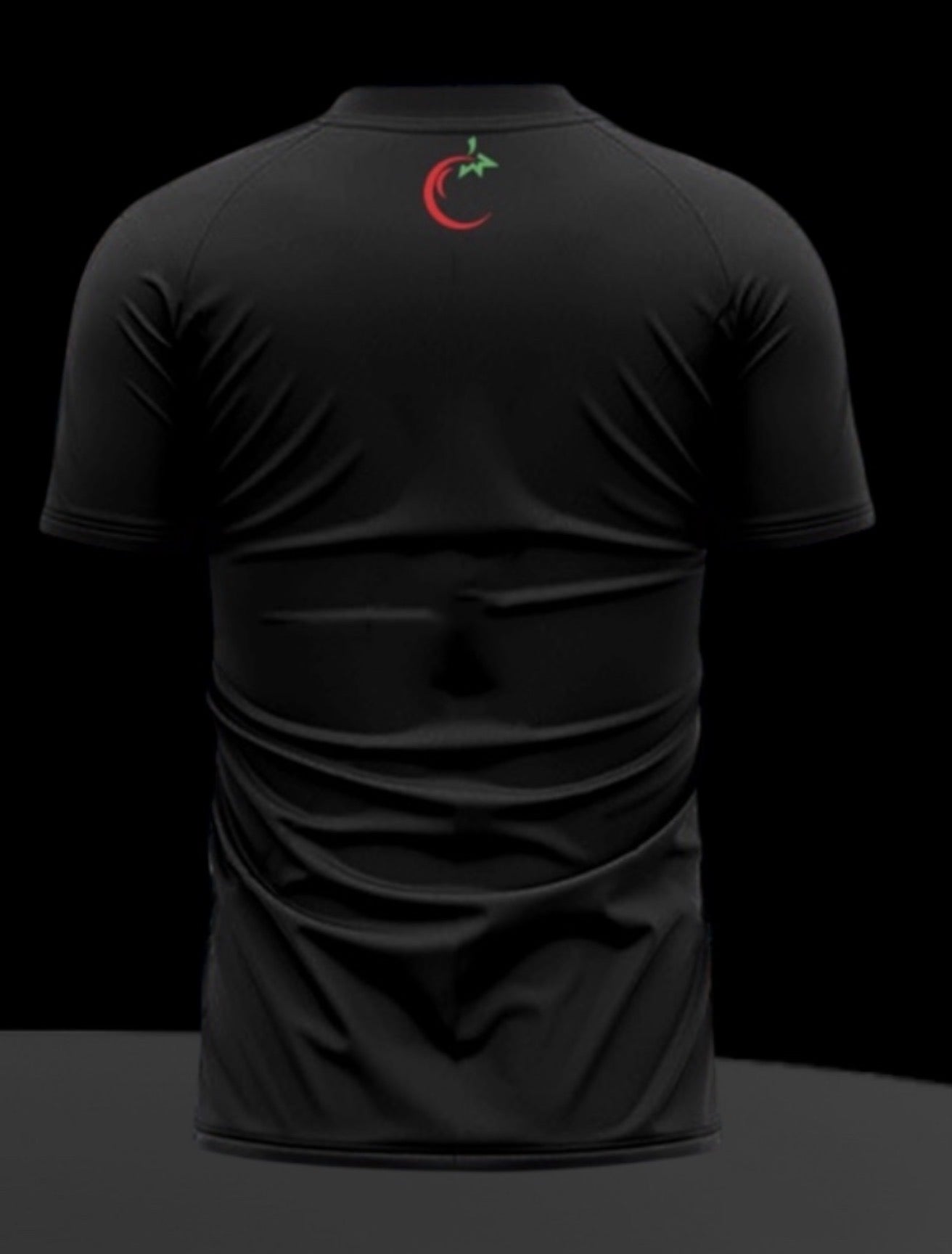 T-Shirt With Green Outline