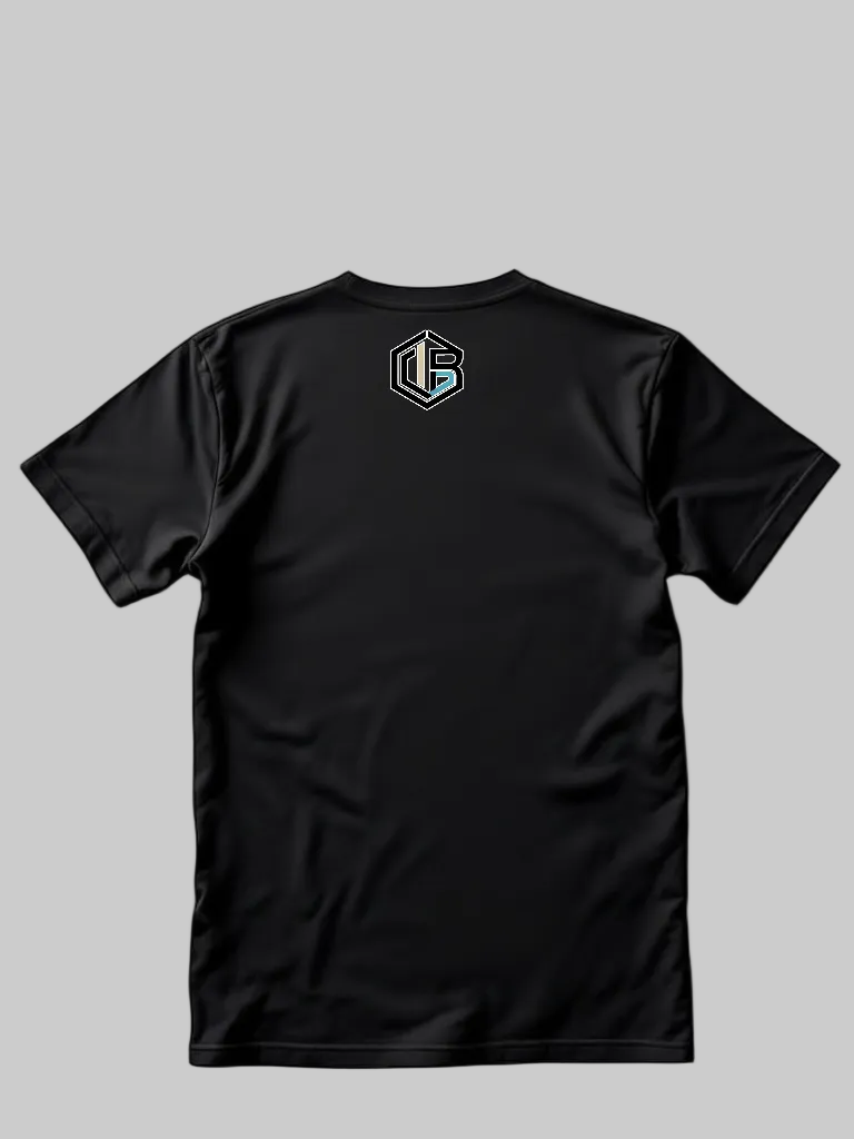 cLi Boss Sky Blue & White Graphic Tee | Black | CULICHI BOSS