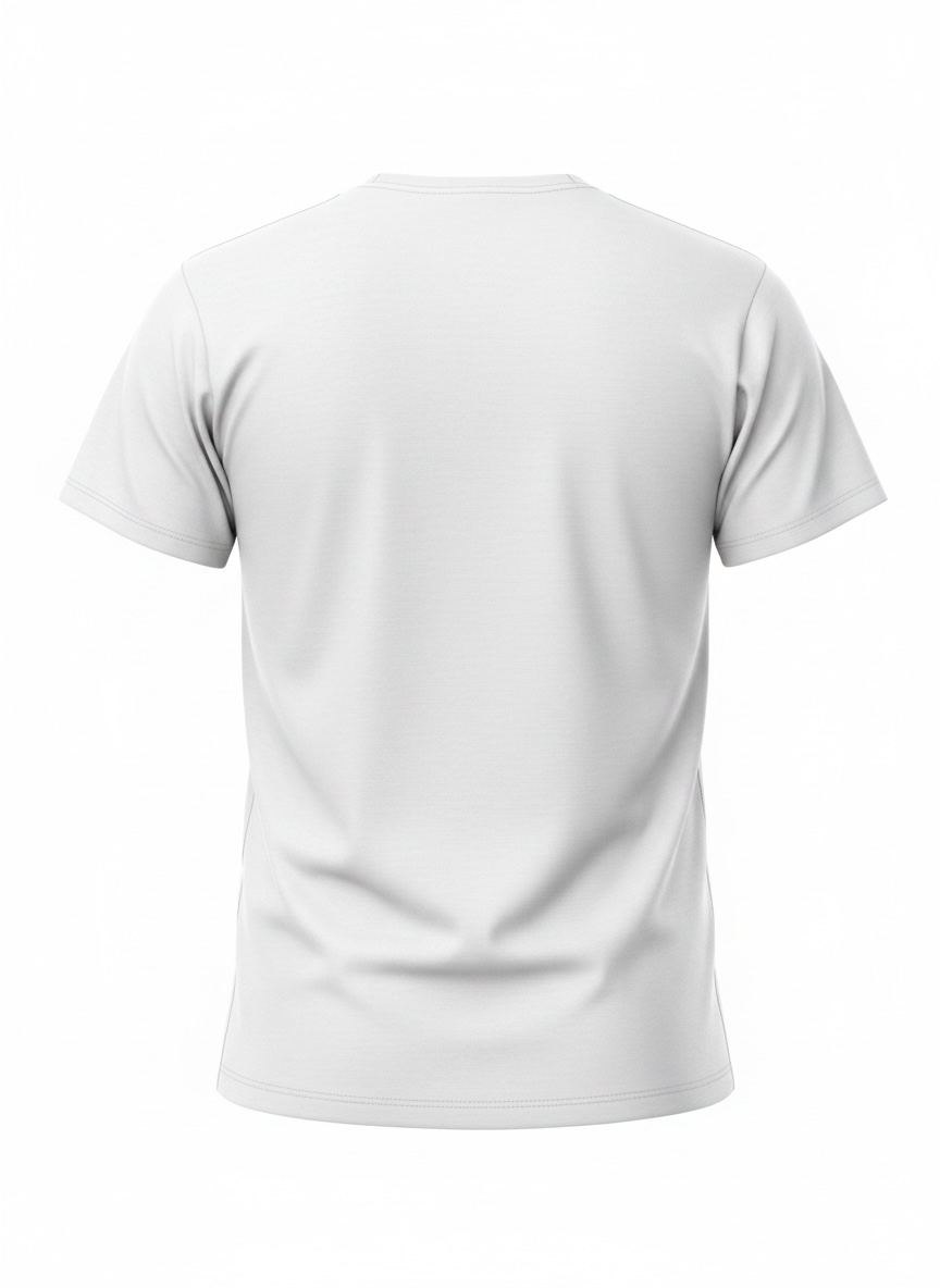 Clean Cut White Cotton T-Shirt