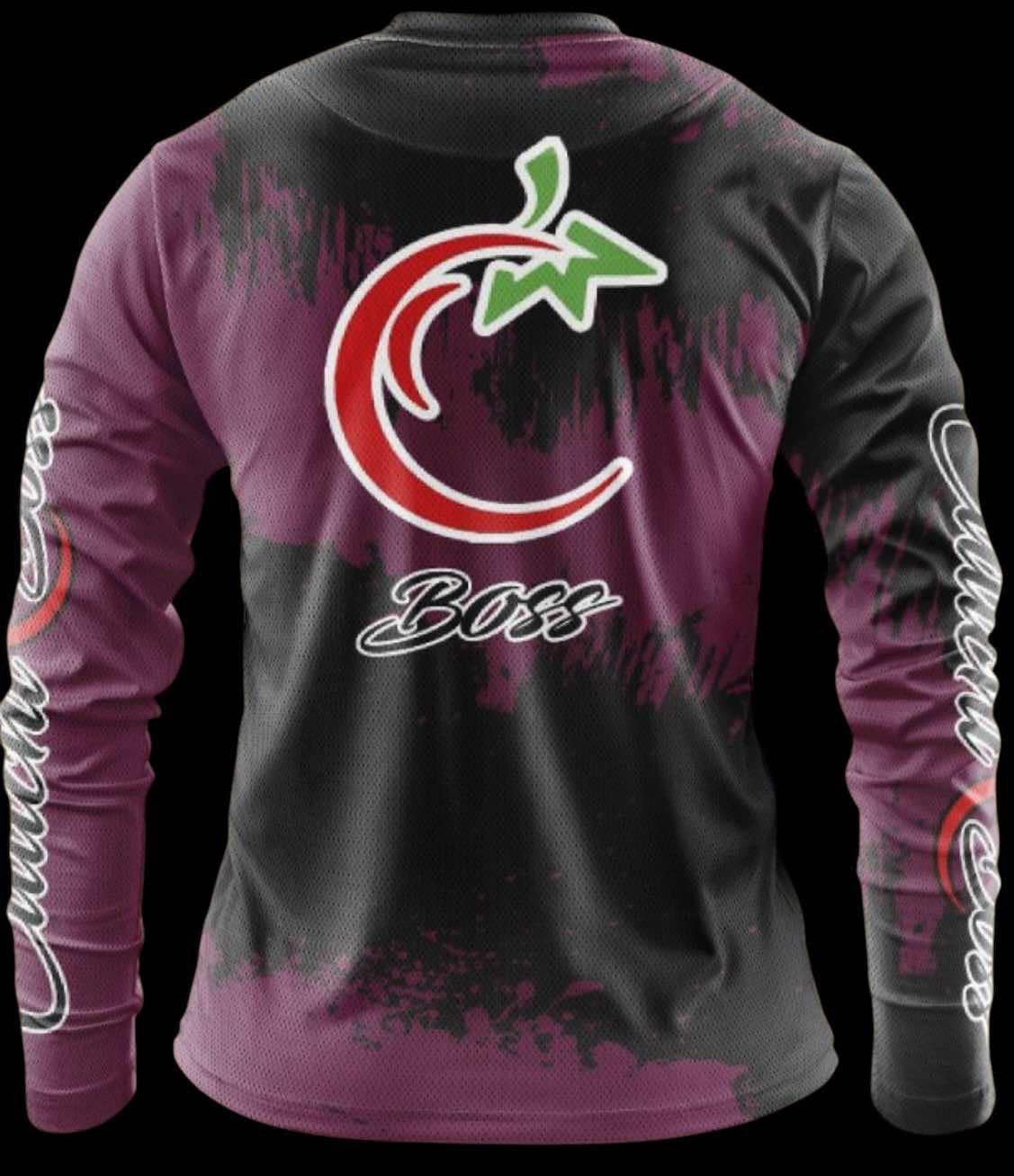 Sport Long Sleeve Jersey Shirt-Purple