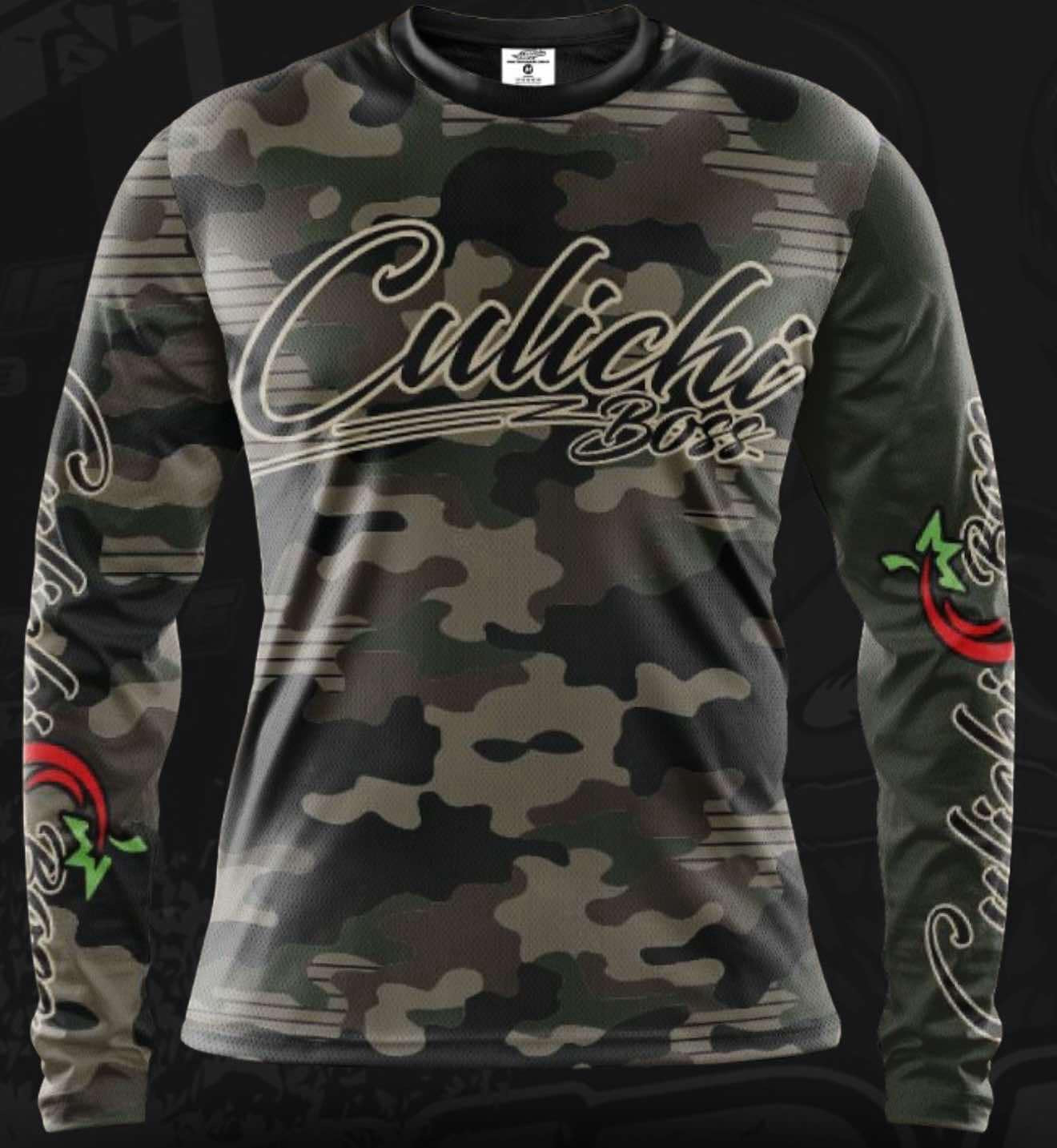 Sport long sleeve Jersey Shirt-Camouflage