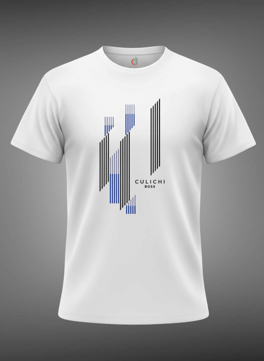 Clean Cut White Cotton T-Shirt