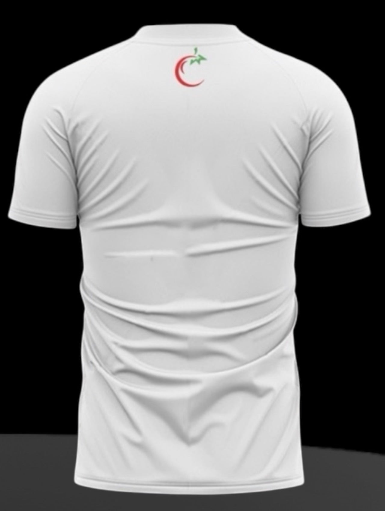 T-Shirt With Green Outline