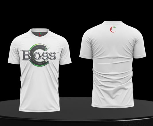 T-Shirt With Green Outline